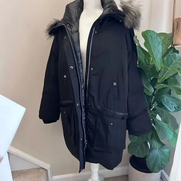 Vince Camuto Women's Heavyweight Warm Winter Parka Jacket Coat - Picture 4 of 11